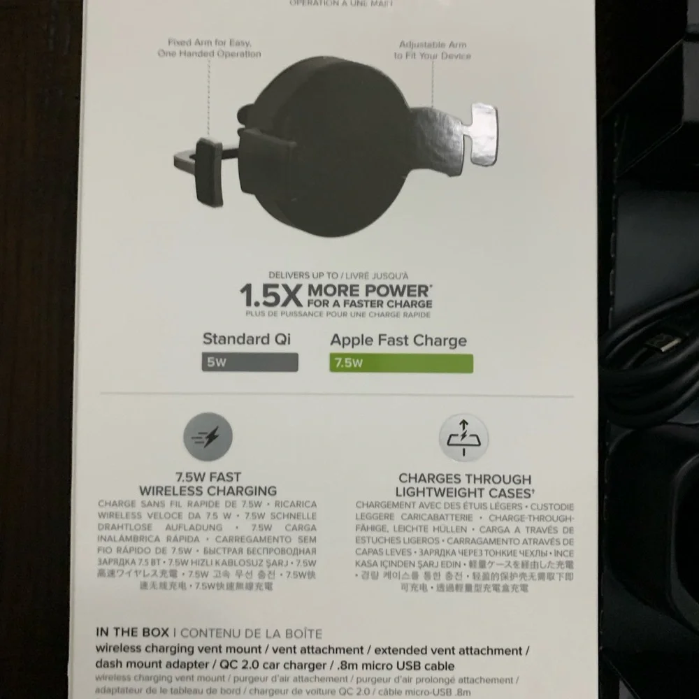 Mophie Wireless Charging Auto Vent Mount for Smartphones - Picture 4 of 9